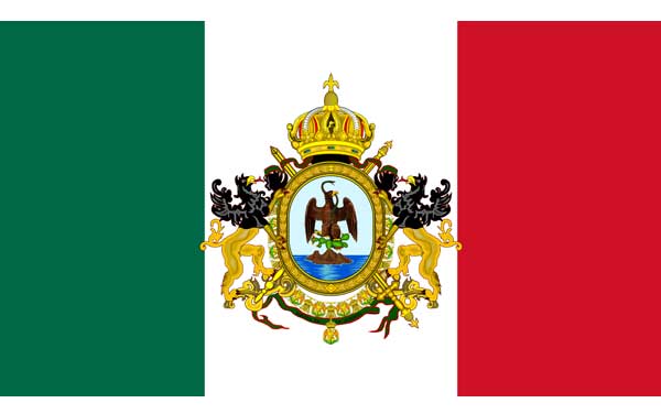 Bandera-de-México-(1864-1867)